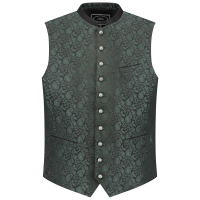 Oktoberfest trachtenvest jacquard groen zwart