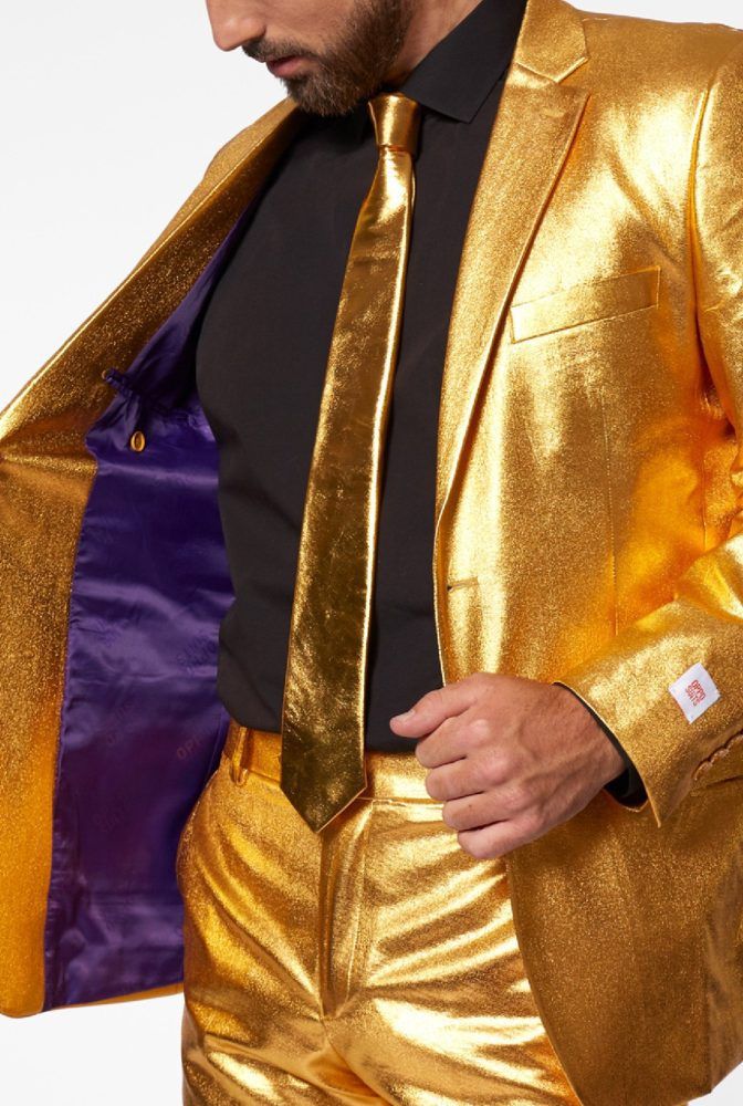 OppoSuits Heren Groovy Gold De Feestspecialist XXL
