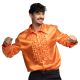 Disco Blouse Shiny Oranje