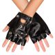 Handschoenen nep leer met studs