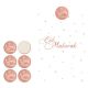 Papieren Uitdeelzakjes Eid Mubarak met stickers Rose Goud