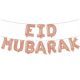 Folieballonnen set Eid Mubarak Rose Goud