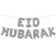 Folieballonnen set Eid Mubarak Zilver