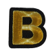 Embleem Nr. 2001 Gouden Letter B