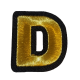 Embleem Nr. 2003 Gouden Letter D