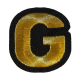 Embleem Nr. 2006 Gouden Letter G