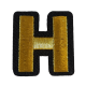 Embleem Nr. 2007 Gouden Letter H