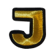 Embleem Nr. 2009 Gouden Letter J