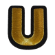 Embleem Nr. 2020 Gouden Letter U