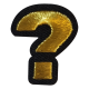 Embleem Nr. 2030 Gouden Vraagteken ?