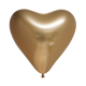 Latex ballonnen Chrome Hart Goud 30 cm
