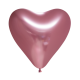 Latex ballonnen Chrome Hart Roze 30 cm