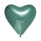 Latex ballonnen Chrome Hart Groen 30 cm