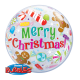 Folieballon Bubbles Merry Christmas