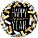 Folieballon Happy New Year Confetti