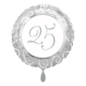 Folieballon Zilver 25 jaar
