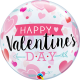 Folieballon bubbles Valentines Day