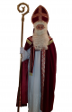 Sinterklaas mantel deluxe bordeaux rood