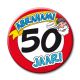 Button XL 50 jaar Abraham