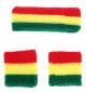 Zweetbandjes Set Rood/Geel/Groen