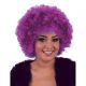 008. Pruik Afro Hippie Paars