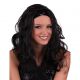 092. Pruik Go Go Zwart met Zwarte Glitter Band