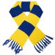 Sjaal Blauw Geel Gebreid
