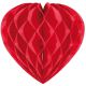 Honeycomb Rood Hart 30 cm. 