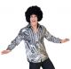 Disco Blouse Zilver Glanzend