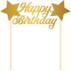 Taartdecoratie Happy Birthday 20 cm