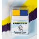 Fanbrush schmink Blauw Geel 2 kleuren