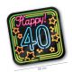 Neon Decoration Signs Happy 40