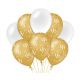 Decoratie ballonnen Goud/Parelmoer 16 jaar