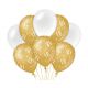 Decoratie ballonnen Goud/Parelmoer 18 jaar