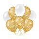Decoratie ballonnen Goud/Parelmoer 30 jaar