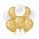 Decoratie ballonnen Goud/Parelmoer 60 jaar