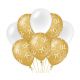 Decoratie ballonnen Goud/Parelmoer 70 jaar
