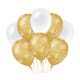 Decoratie ballonnen Goud/Parelmoer 80 jaar