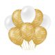 Decoratie ballonnen Goud/Parelmoer Happy Birthday