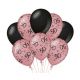 Decoratie ballonnen Rose Goud/Zwart 50 jaar