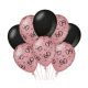 Decoratie ballonnen Rose Goud/Zwart 60 jaar