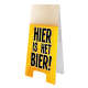 Warning sign Hier is Bier