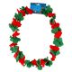 Hawaii Bloemen Krans Groen/Rood
