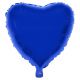 blauwe hart folieballon 52 x 46 cm helium hartjes ballon