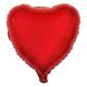 rode hart folieballon 52 x 46 cm helium hartjes ballon