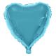 lichtblauwe hart folieballon 52 x 46 cm helium hartjes ballon