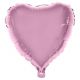 roze hart folieballon 52 x 46 cm helium hartjes ballon