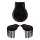 Luxe Epauletten Dames Spikes Zwart
