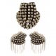 Luxe Epauletten Dames Spikes Zilver