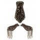 Luxe Epauletten Dames met Strass Metallic